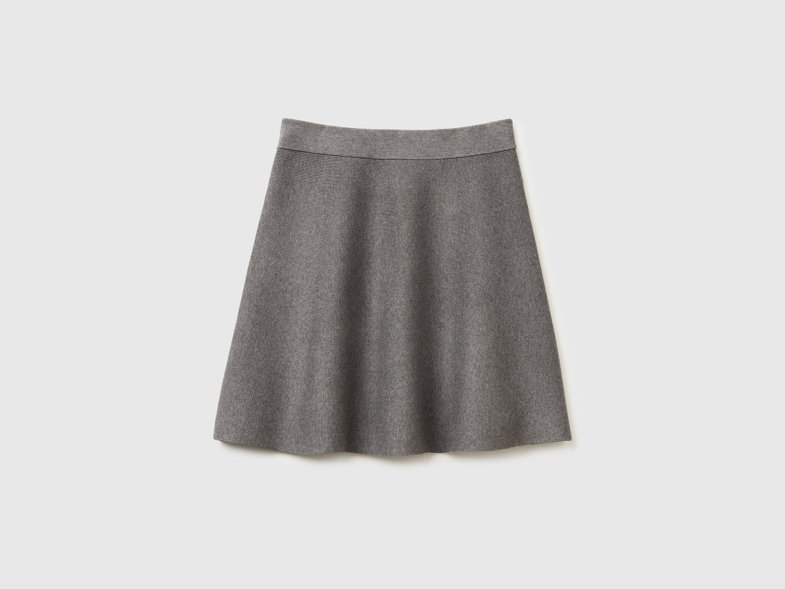 Minigonna in maglia da donna grigio scuro 2 | Benetton Outlet