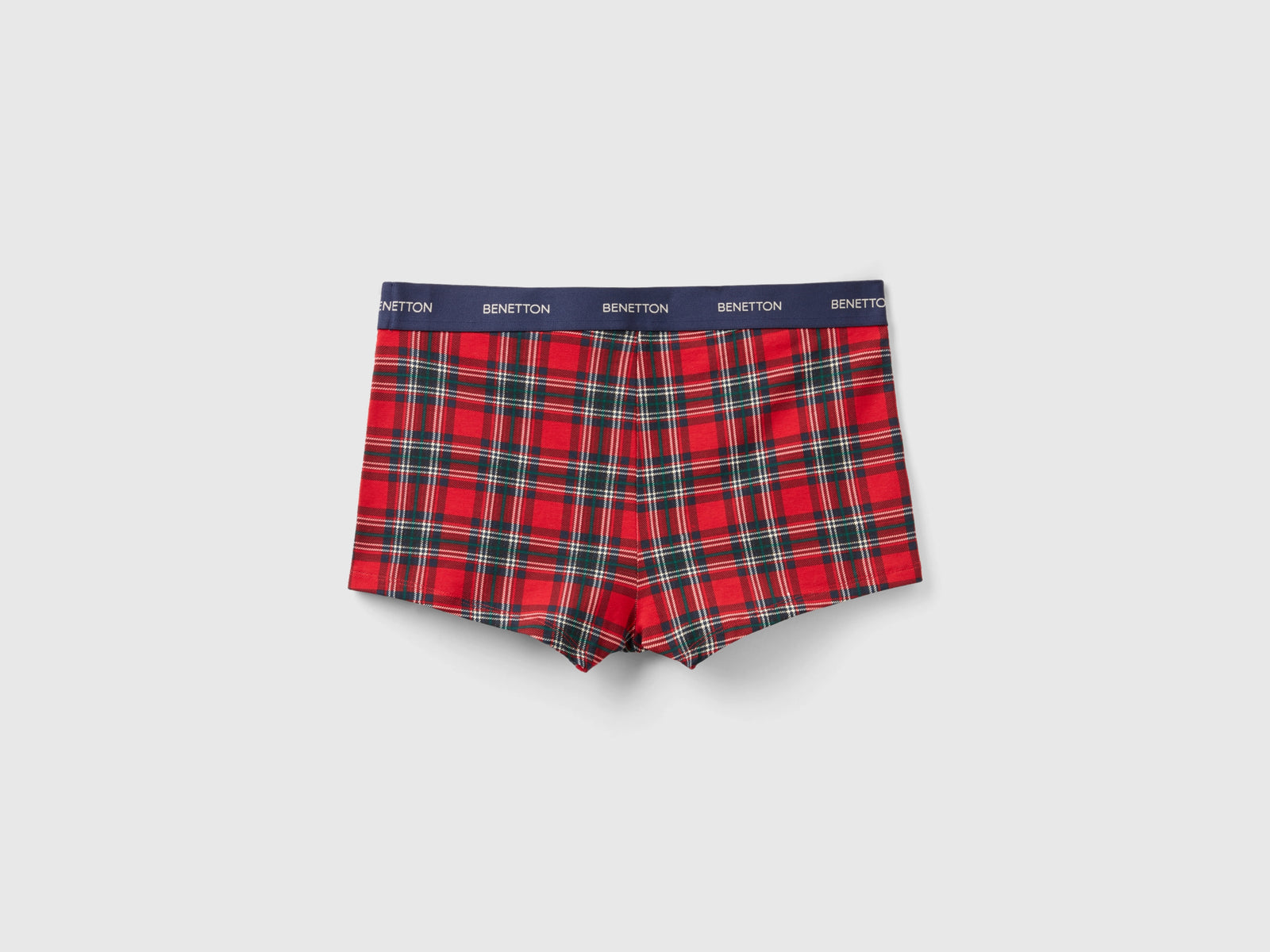 Boxer tartan rossi e blu da uomo rosso 2 | Benetton Outlet