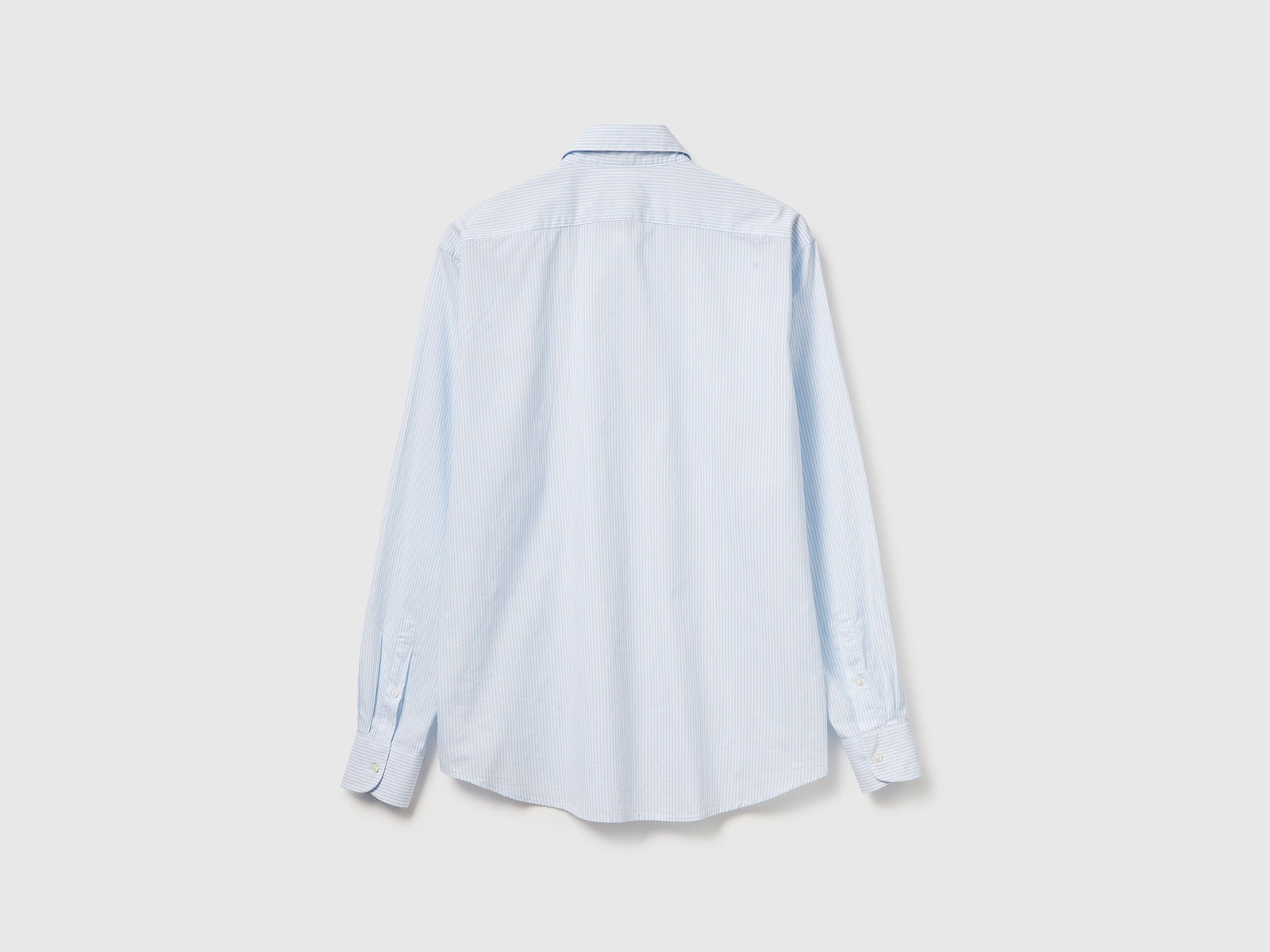 Camicia fantasia in cotone da uomo azzurro 2 | Benetton Outlet