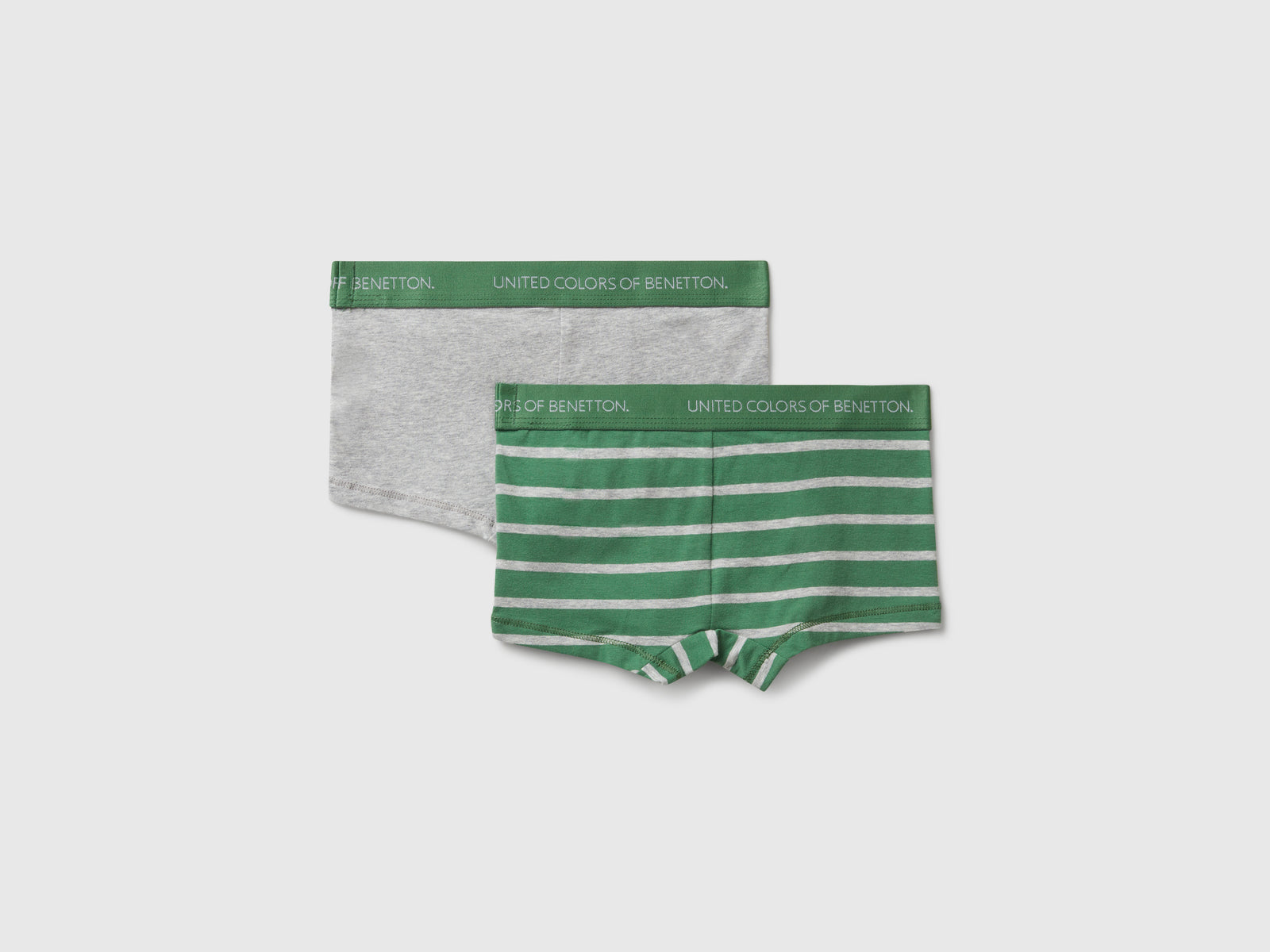 Due boxer in cotone stretch da bambino multi-color 2 | Benetton Outlet