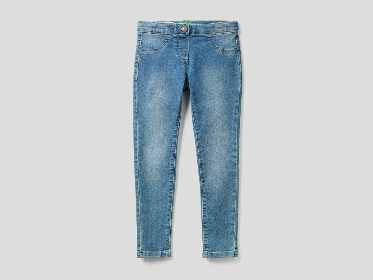Jeans in denim "" da bambina azzurro | Benetton Outlet
