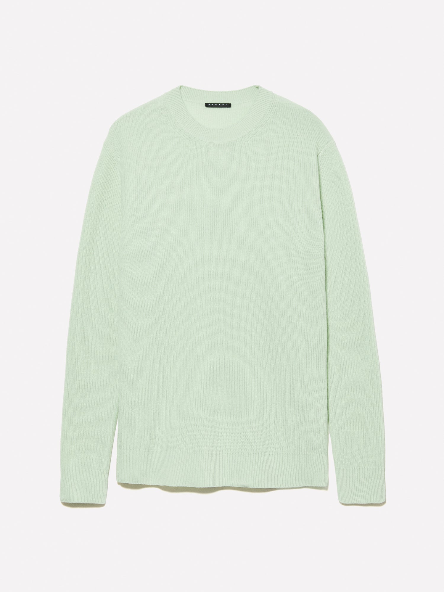 Maglia girocollo da uomo verde chiaro | Sisley Outlet