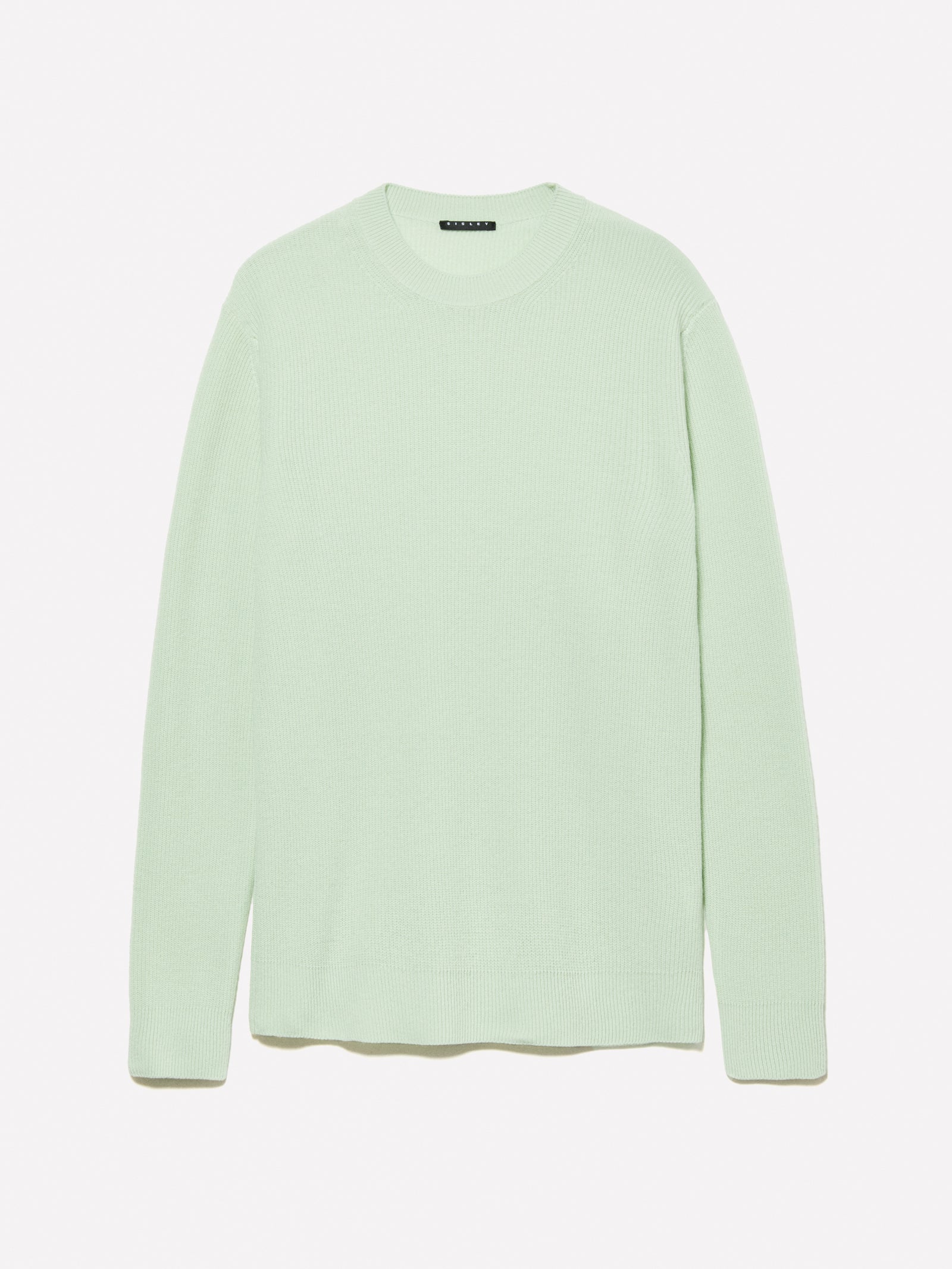 Maglia girocollo da uomo verde chiaro | Sisley Outlet
