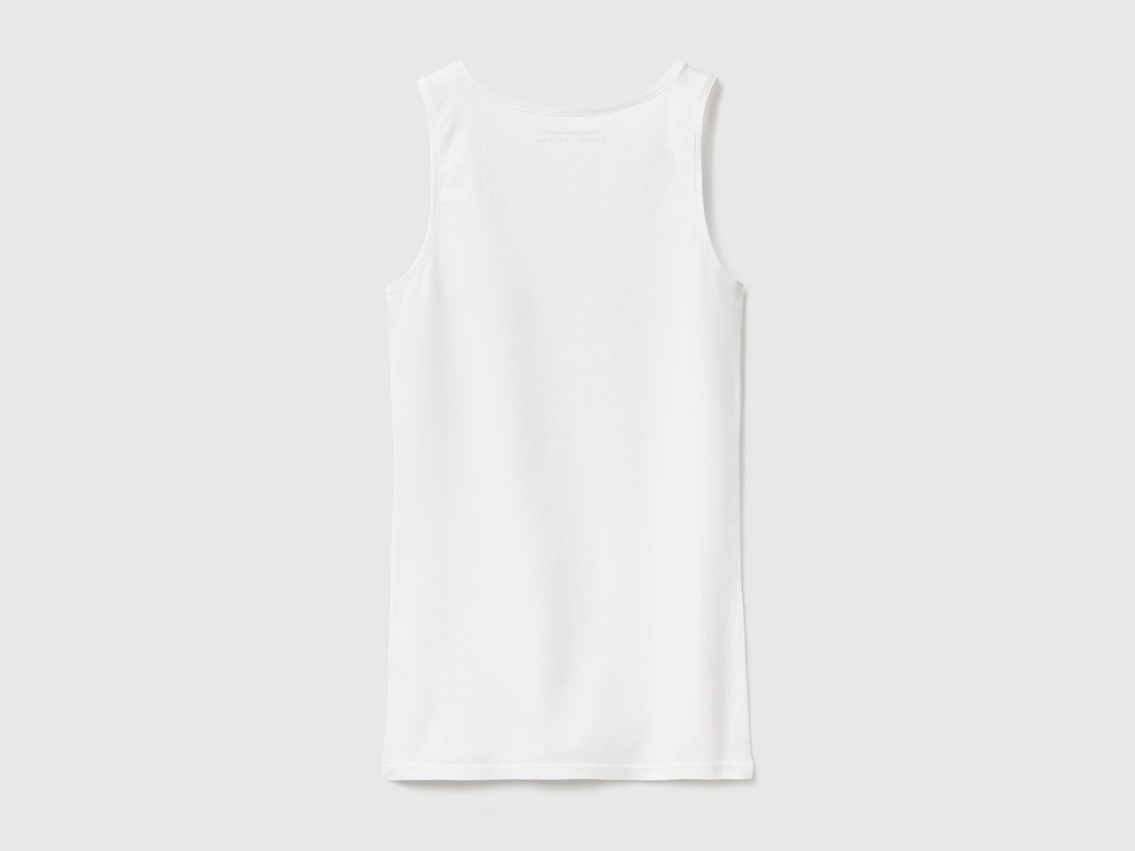 Canotta in cotone  super stretch da donna bianco 2 | Benetton Outlet