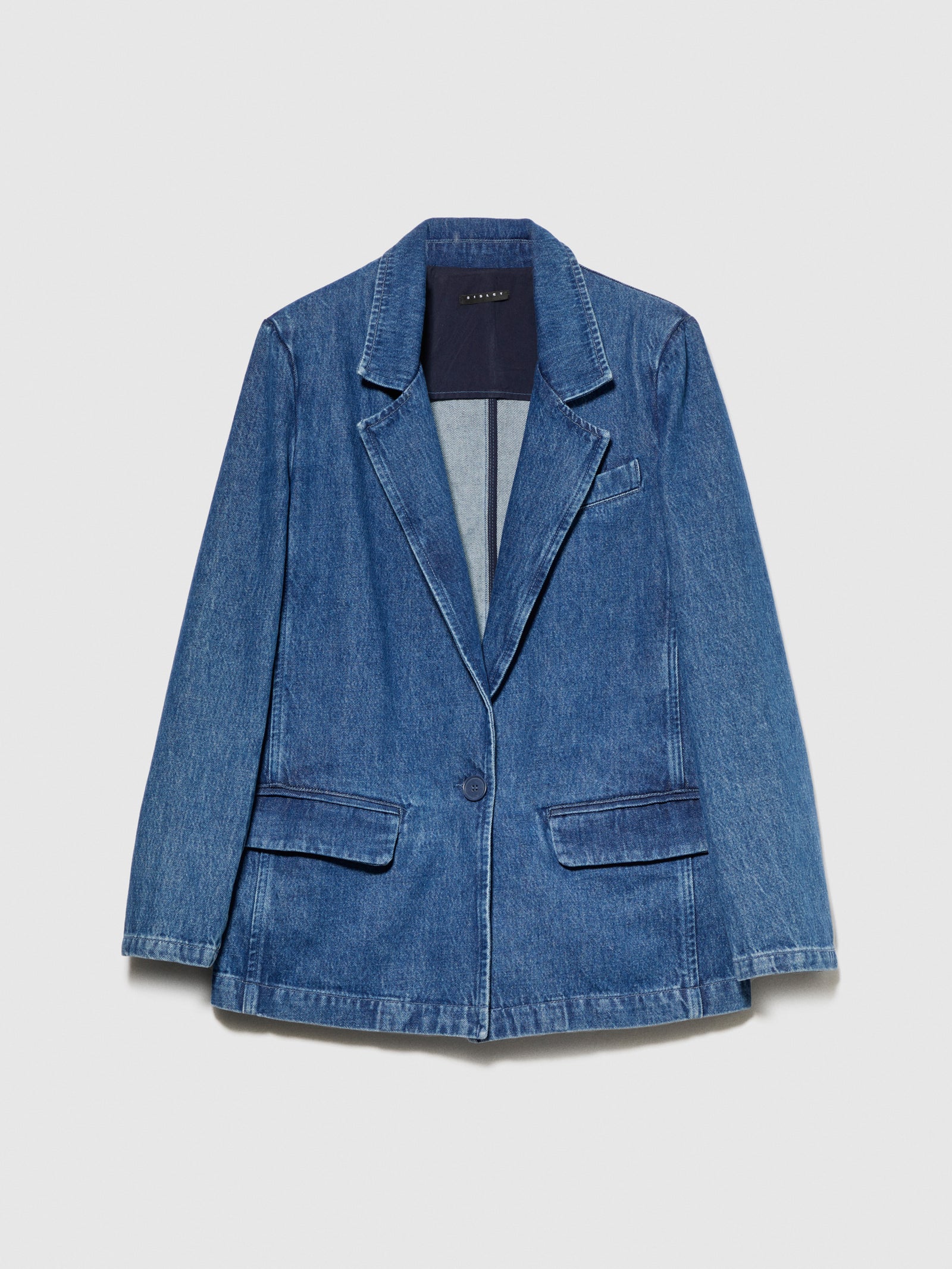 Blazer di jeans da donna rosso | Sisley Outlet