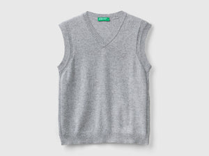 Gilet in misto lana e cashmere