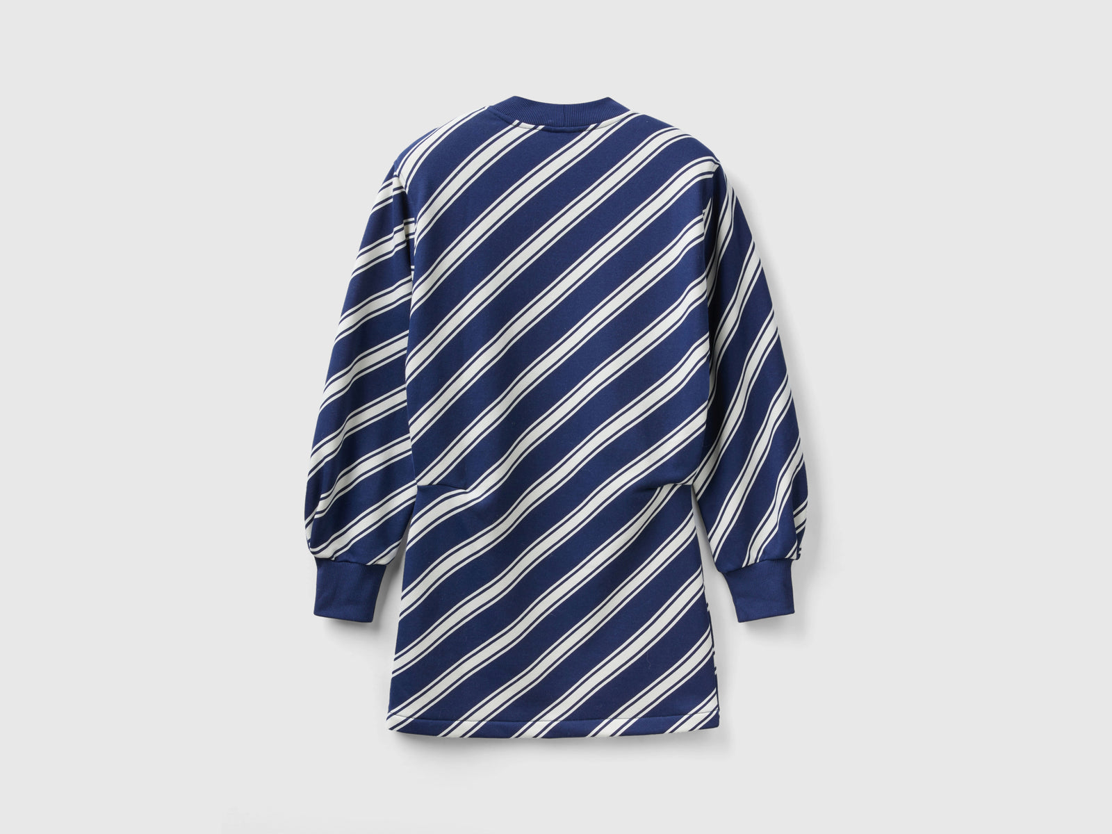 Abito corto a righe regimental da donna blu scuro 2 | Benetton Outlet