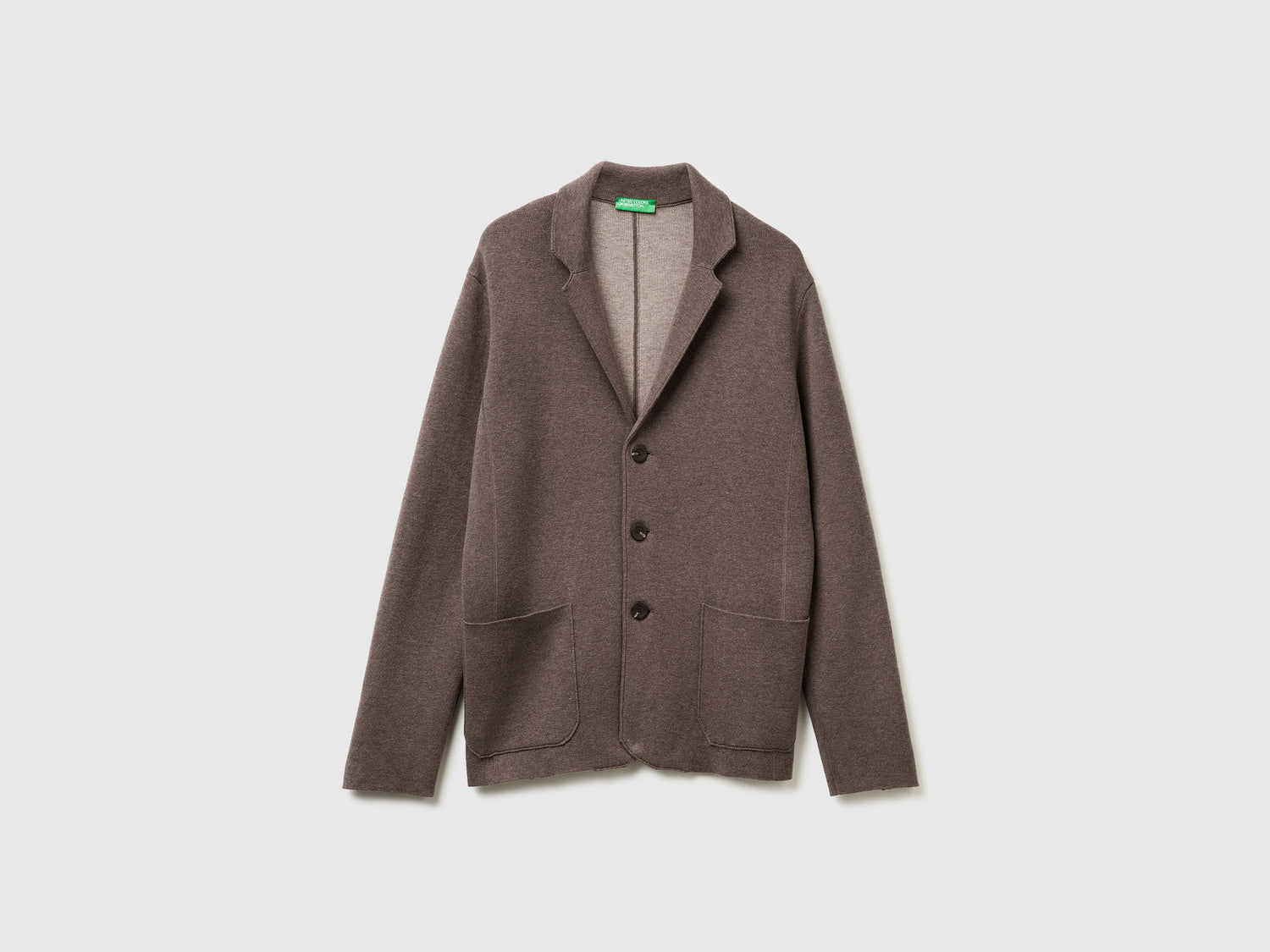 Blazer in maglia da uomo marrone | Benetton Outlet