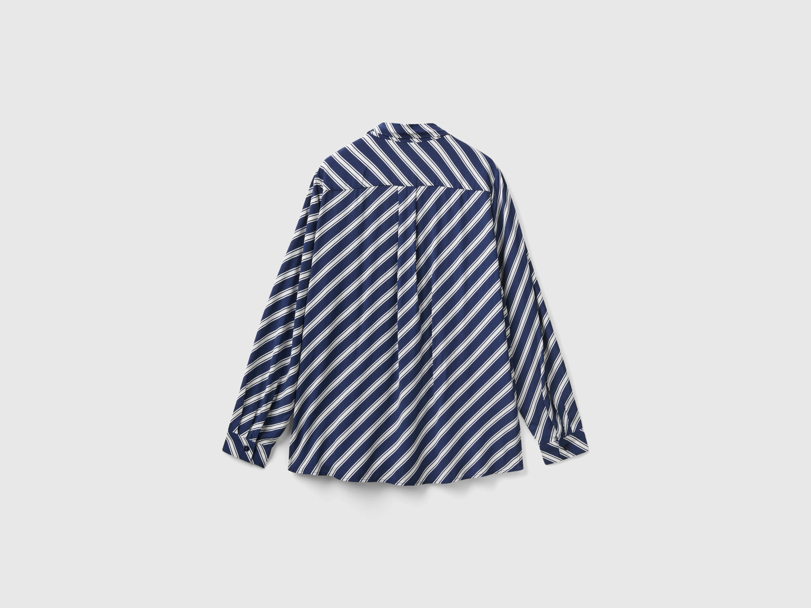 Camicia fantasia in viscosa da donna blu 2 | Benetton Outlet