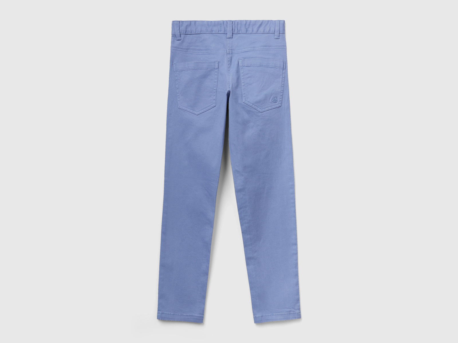 Pantaloni slim fit cinque tasche da bambino azzurro 2 | Benetton Outlet