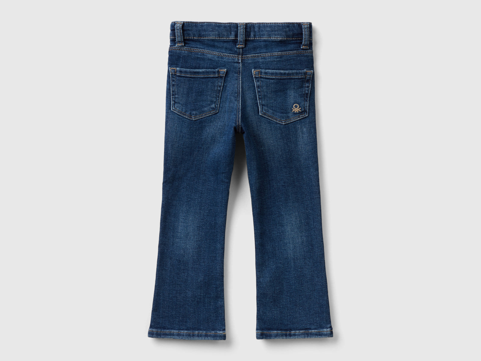 Jeans cinque tasche a zampa da bimba blu 2 | Benetton Outlet