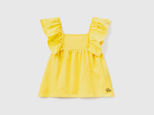 T-shirt in puro cotone dal taglio leggermente svasato