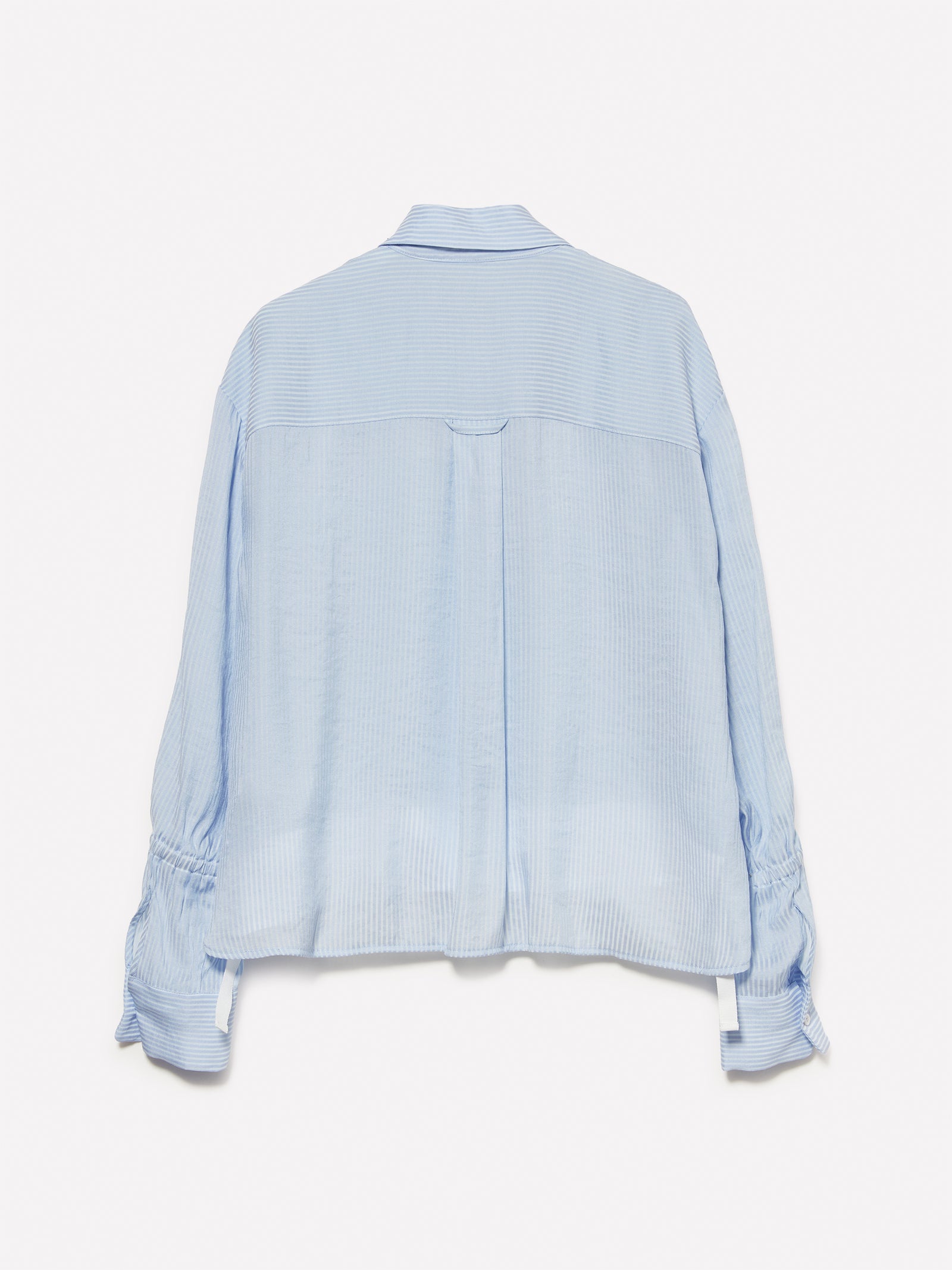 Camicia cropped azzurra a righe da donna azzurro 2 | Sisley Outlet
