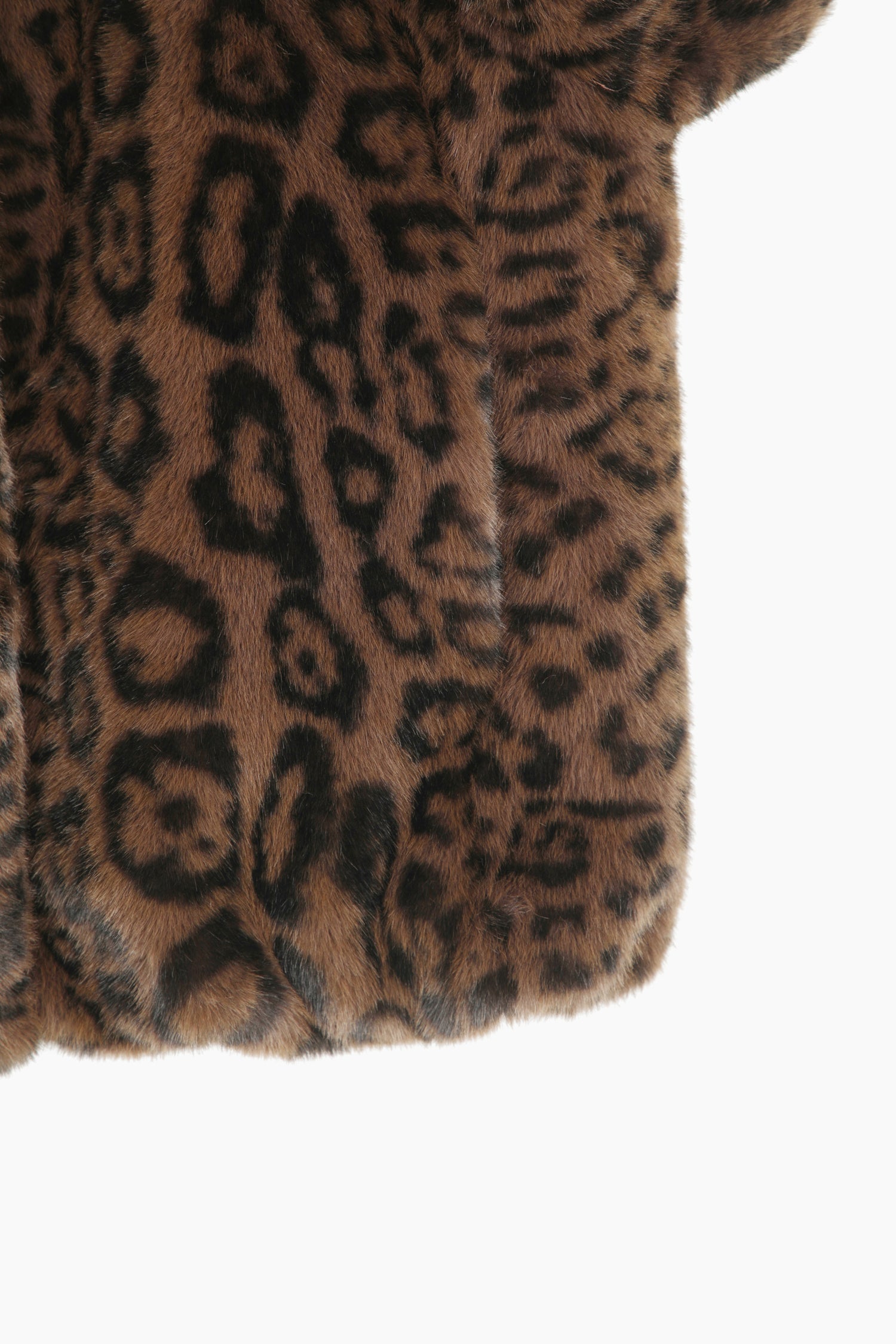 Pelliccia sintetica leopardata da donna marrone scuro 4 | Sisley Outlet