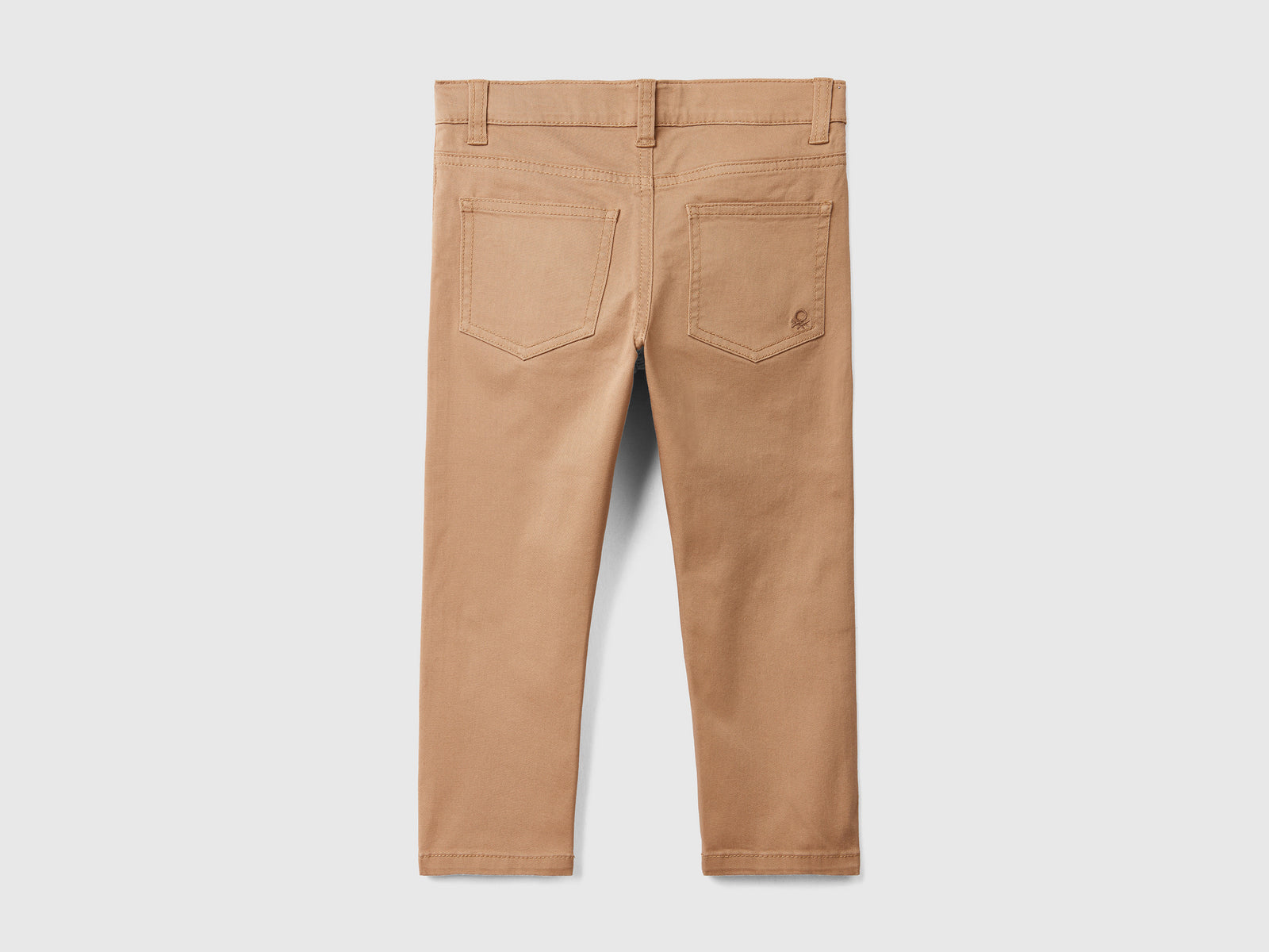 Pantaloni slim fit cinque tasche da bimbo cammello 2 | Benetton Outlet