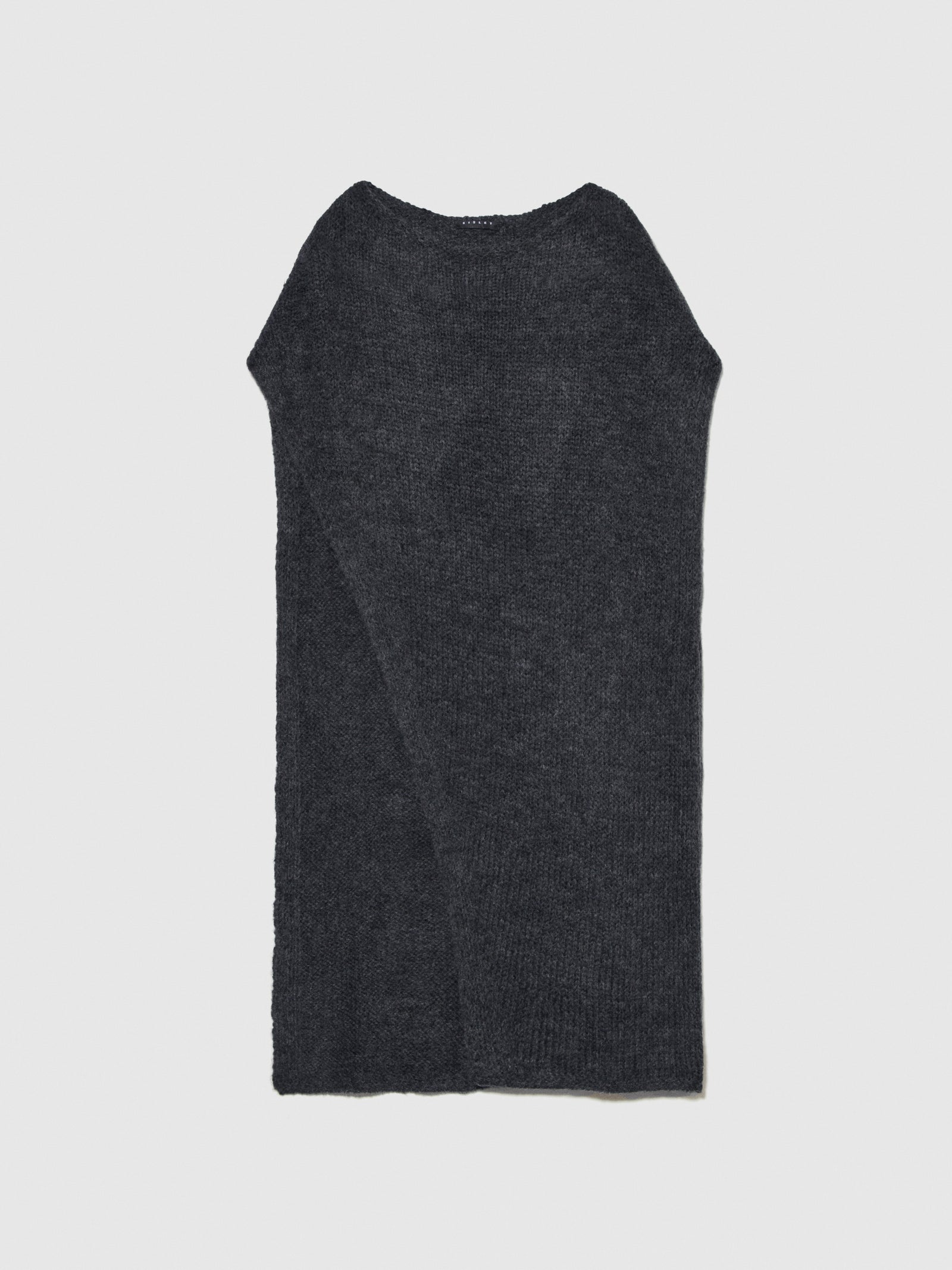 Cappa asimmetrica da donna grigio scuro | Sisley Outlet