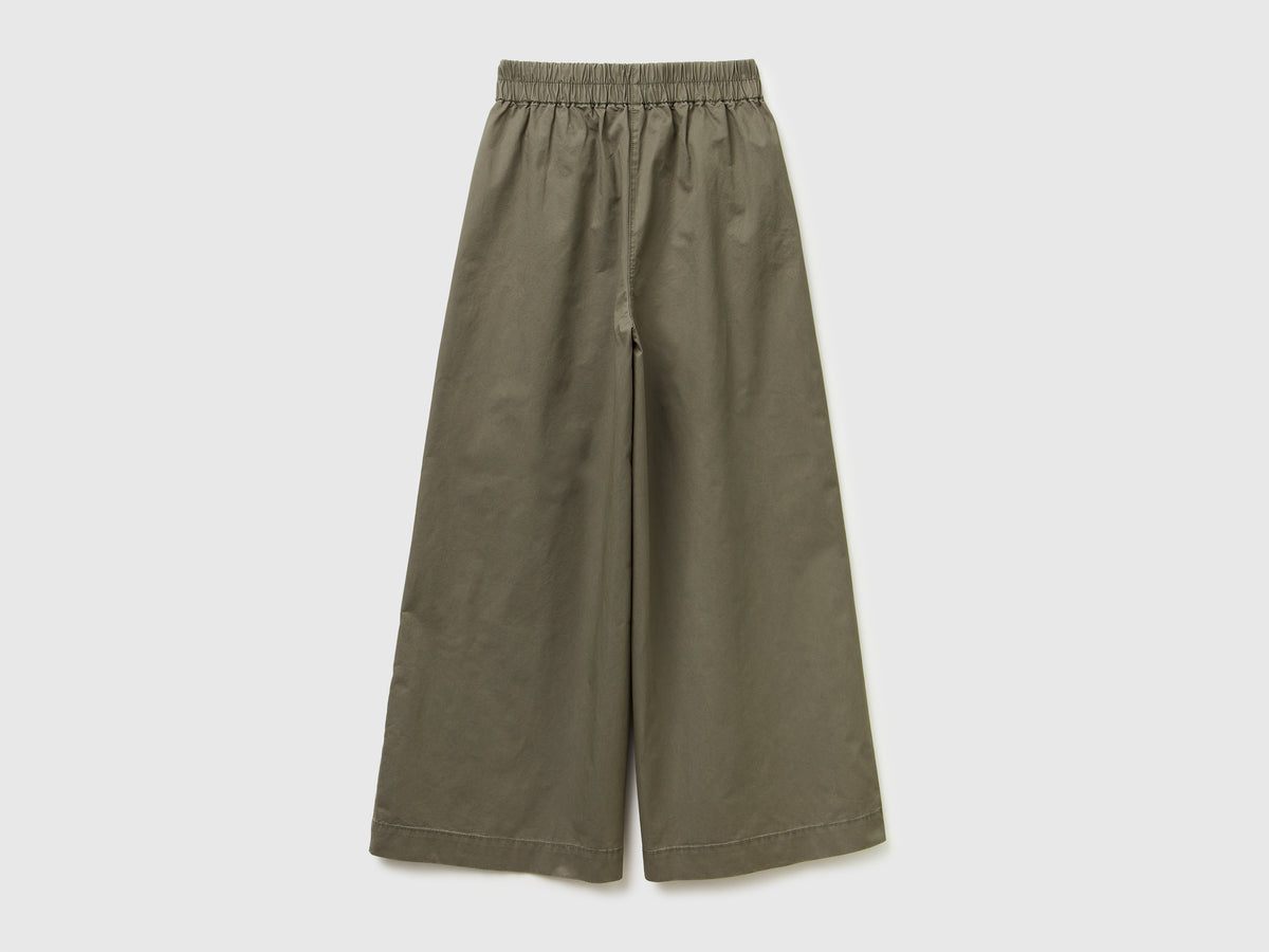 Pantaloni ampi in puro cotone