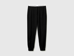 Pantaloni con elastico logato