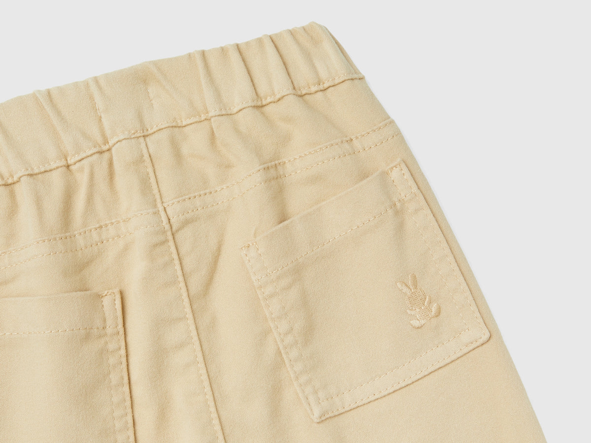 Pantaloni in misto cotone stretch