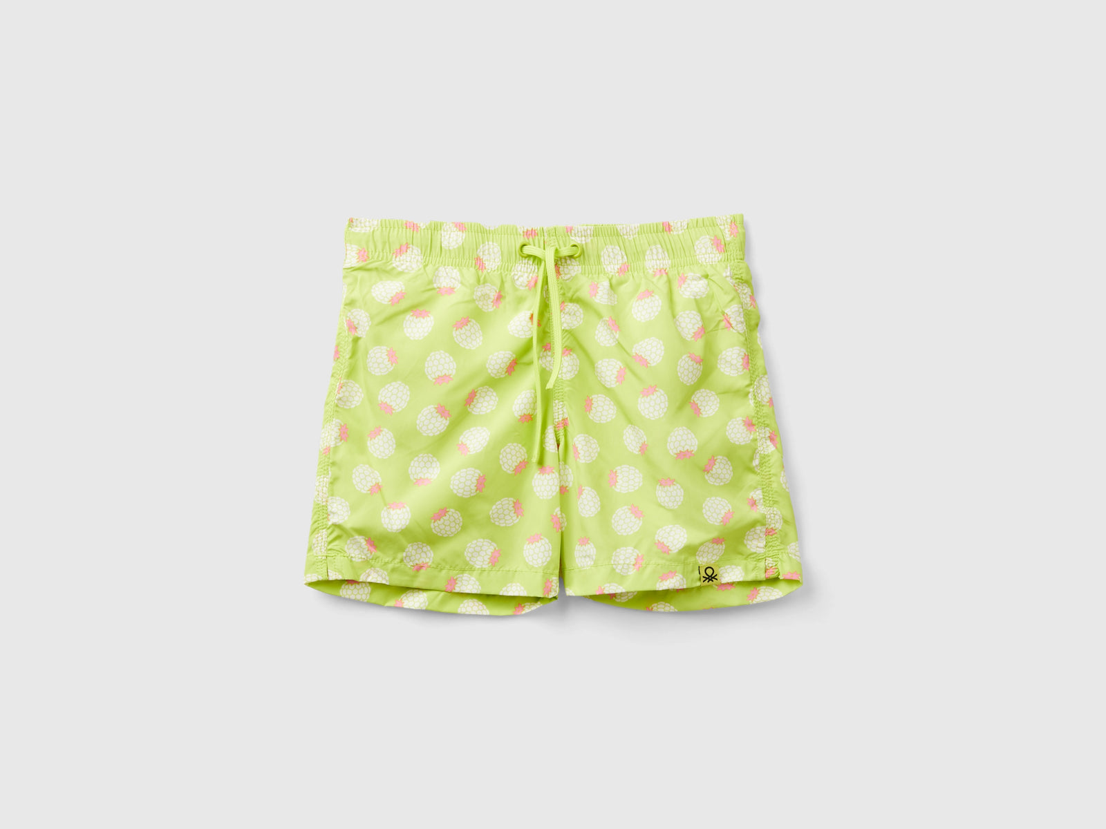 Boxer mare con pattern fragole da bambino giallo | Benetton Outlet