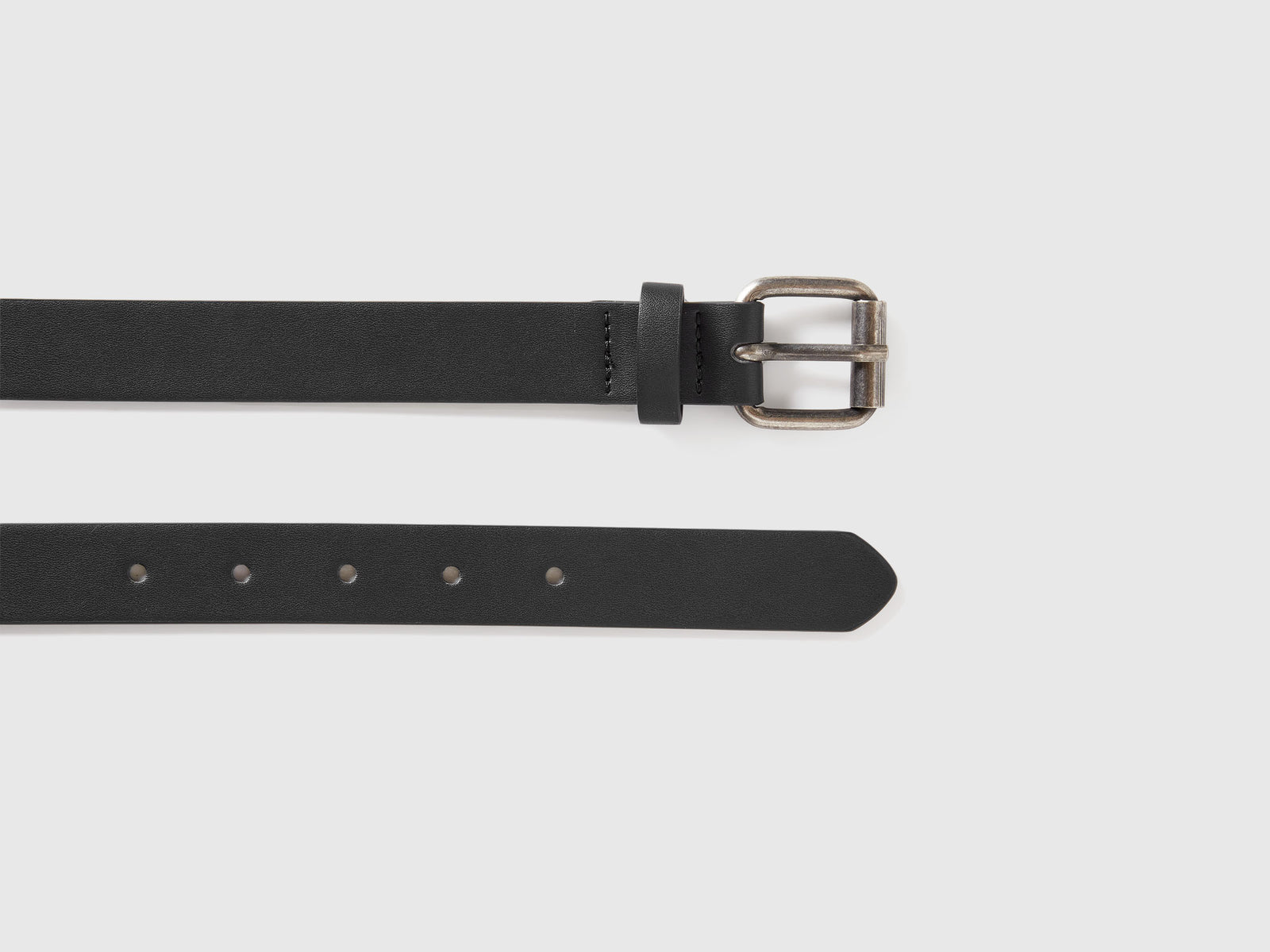Cintura classica con fibbia da bambino nero 2 | Benetton Outlet