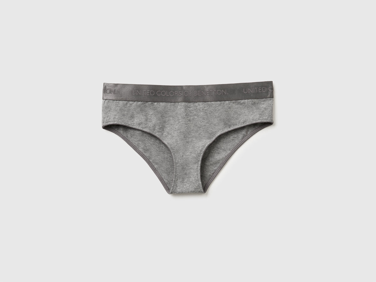Slip fianco alto in cotone stretch