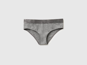 Slip fianco alto in cotone stretch