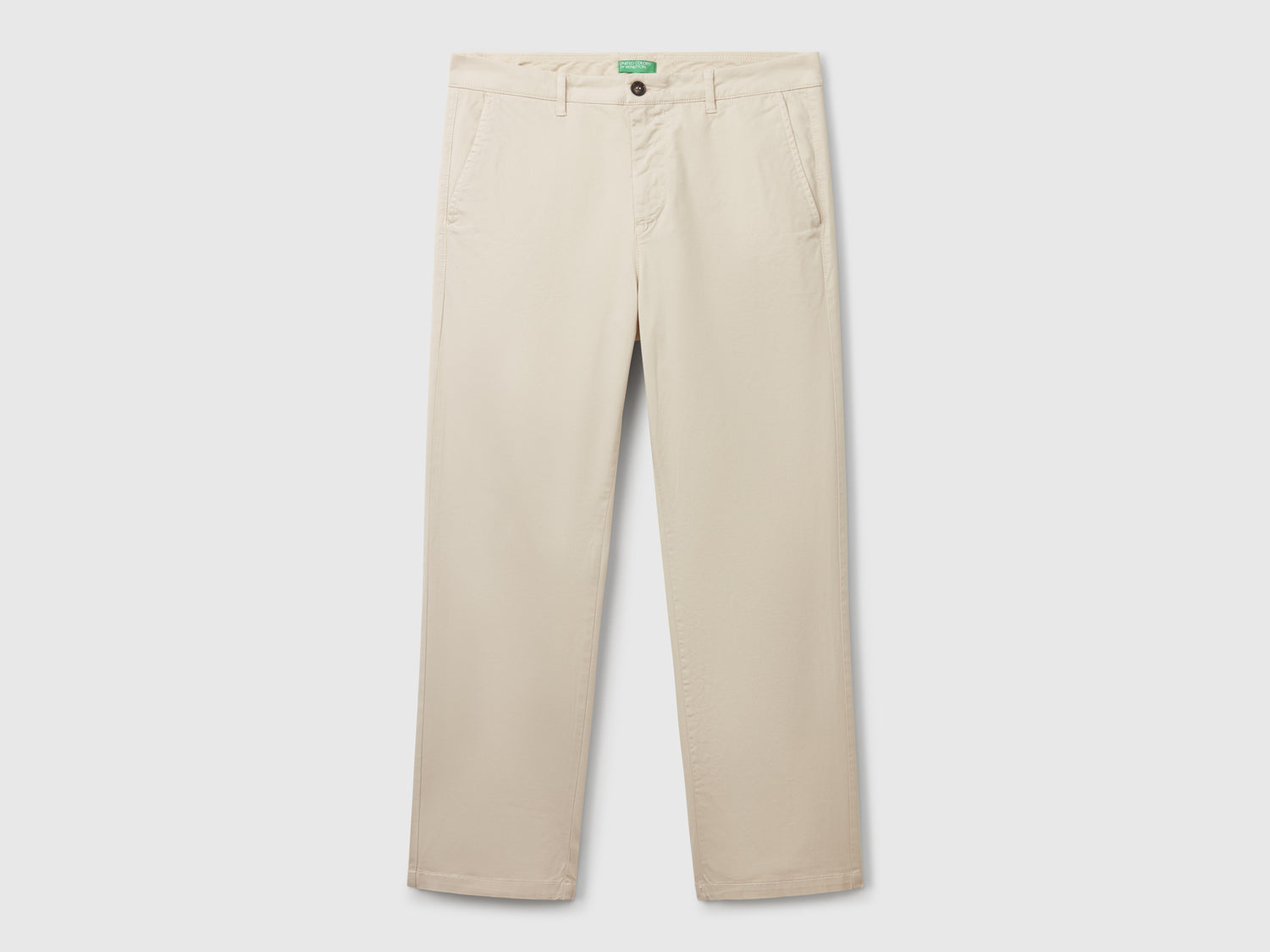 Chino straight fit da uomo beige | Benetton Outlet