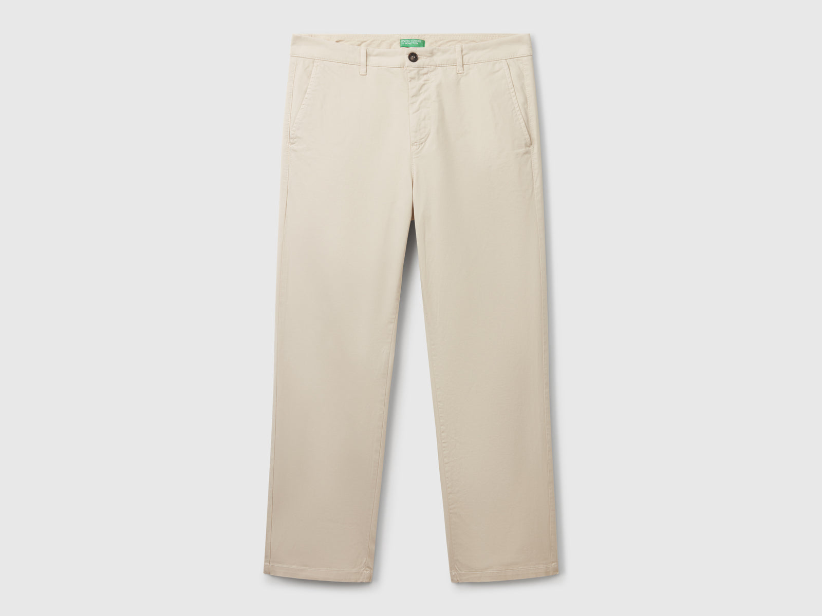 Chino straight fit da uomo beige | Benetton Outlet