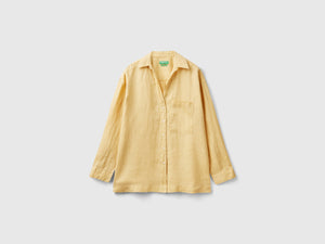 Camicia lunga in puro lino