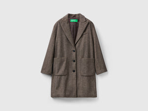 Cappotto corto in misto lana