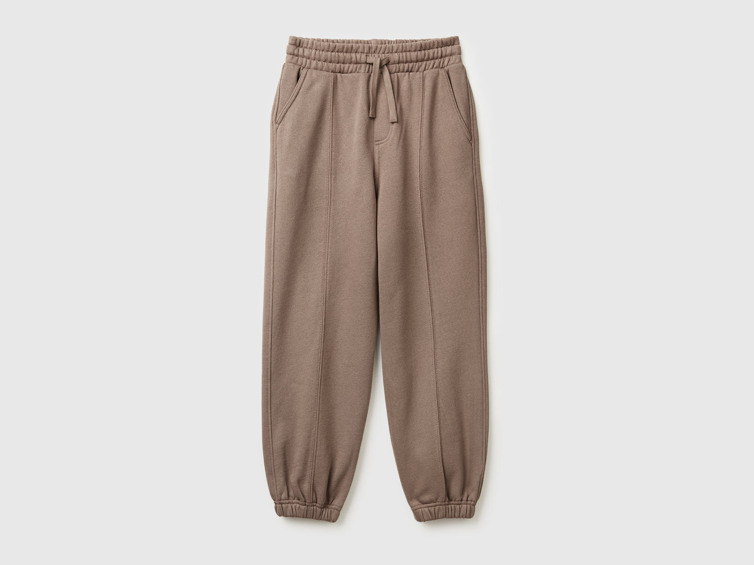Joggers in felpa calda da bambino marrone | Benetton Outlet