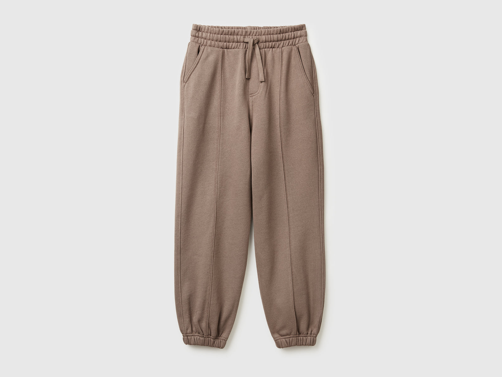Joggers in felpa calda da bambino marrone | Benetton Outlet