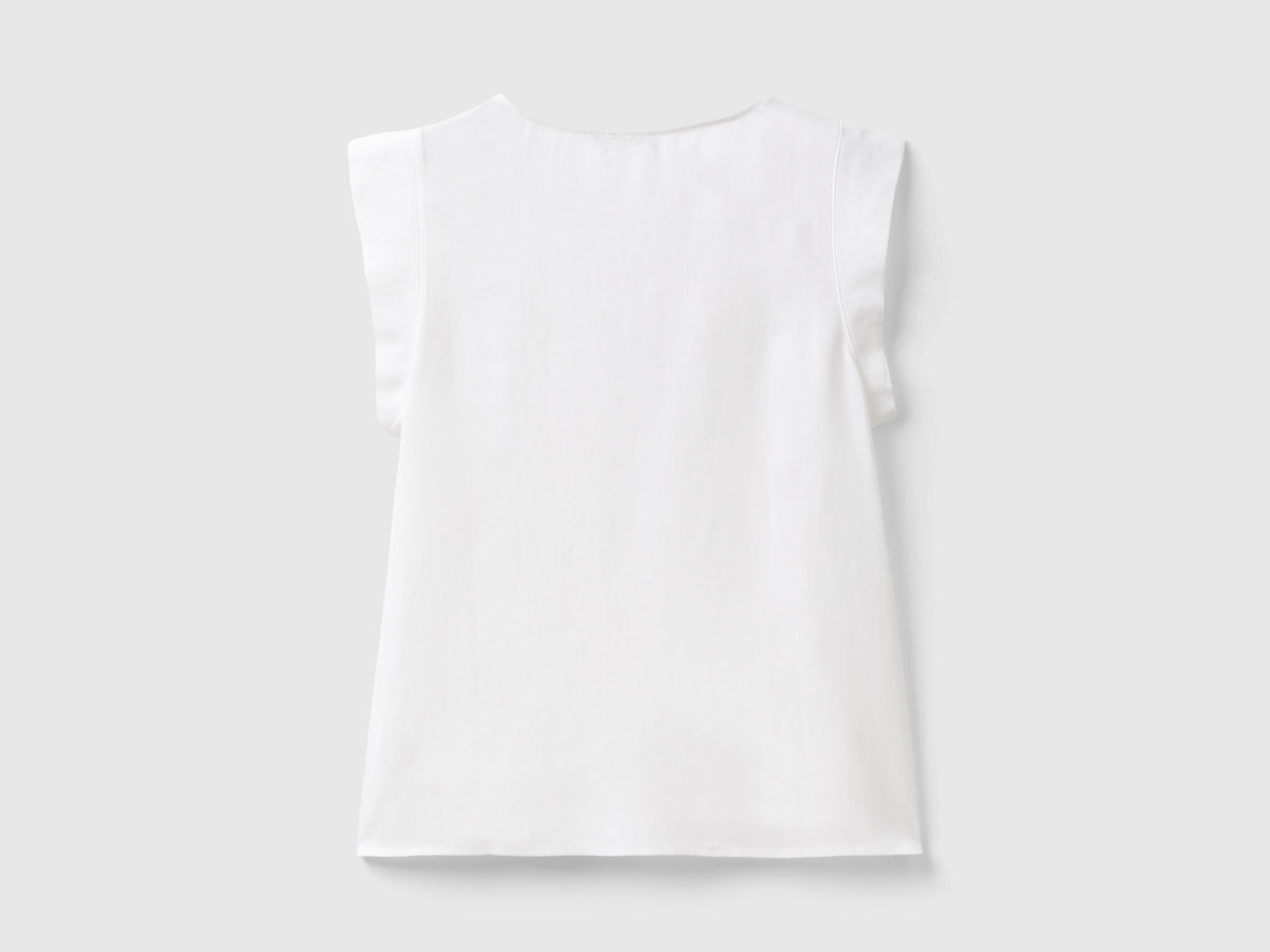 Blusa con scollo a V