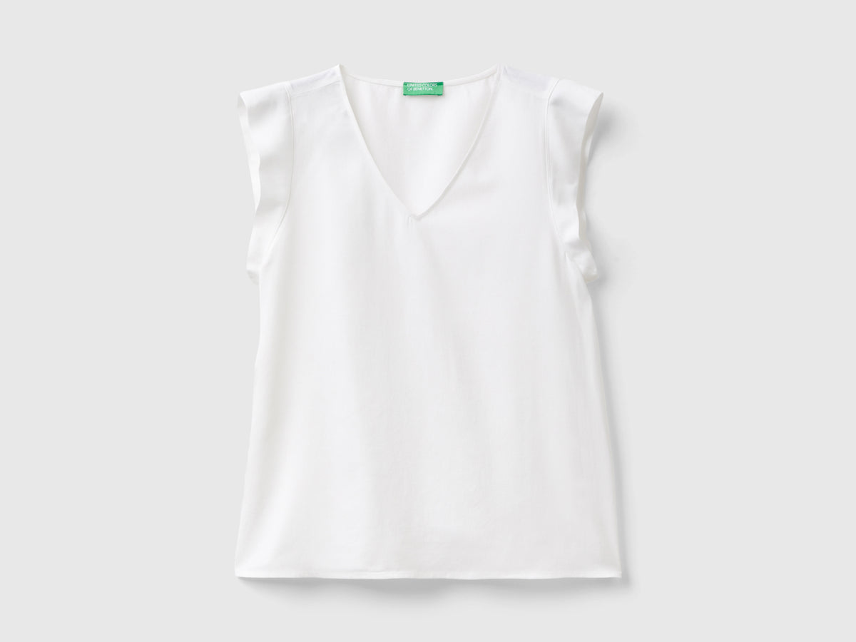 Blusa con scollo a V