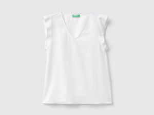 Blusa con scollo a V
