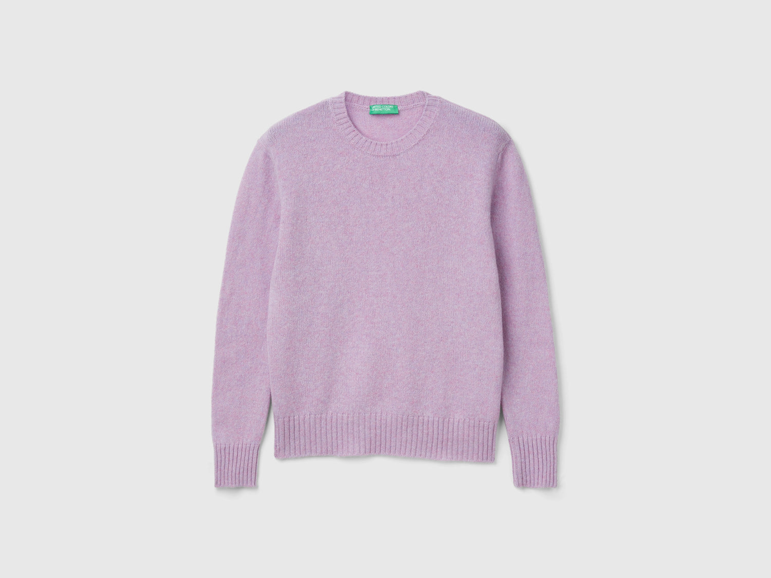 Maglia in pura lana Shetland da donna lilla | Benetton Outlet