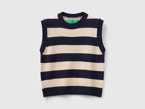 Gilet a righe bicolor