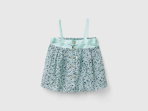 Blouse with flower print