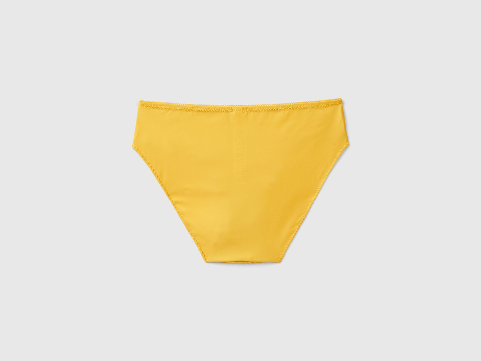 Slip in pizzo e microfibra da donna giallo 2 | Benetton Outlet