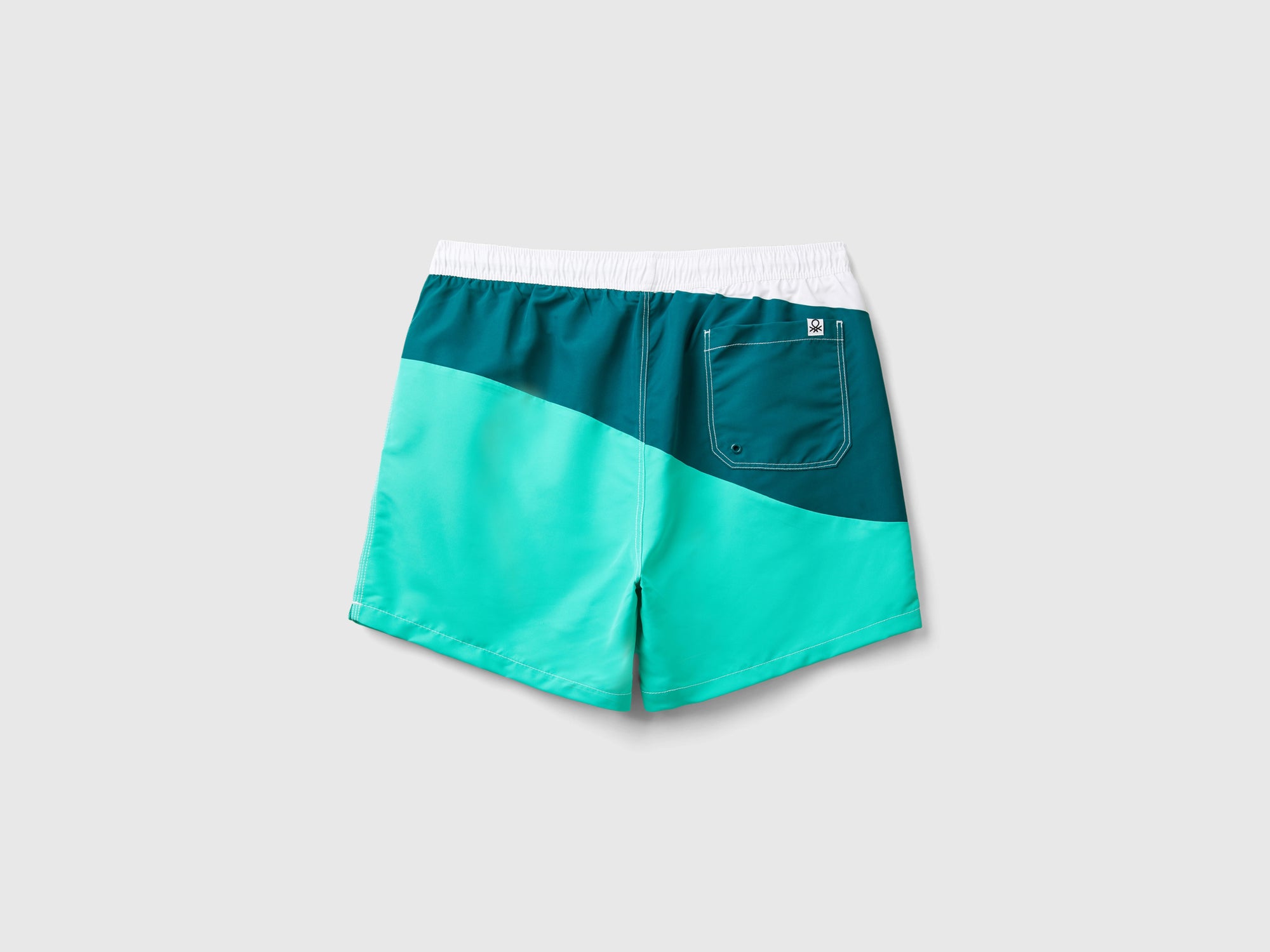 Boxer costume with wave pattern da uomo verde ottanio Undercolors Outlet