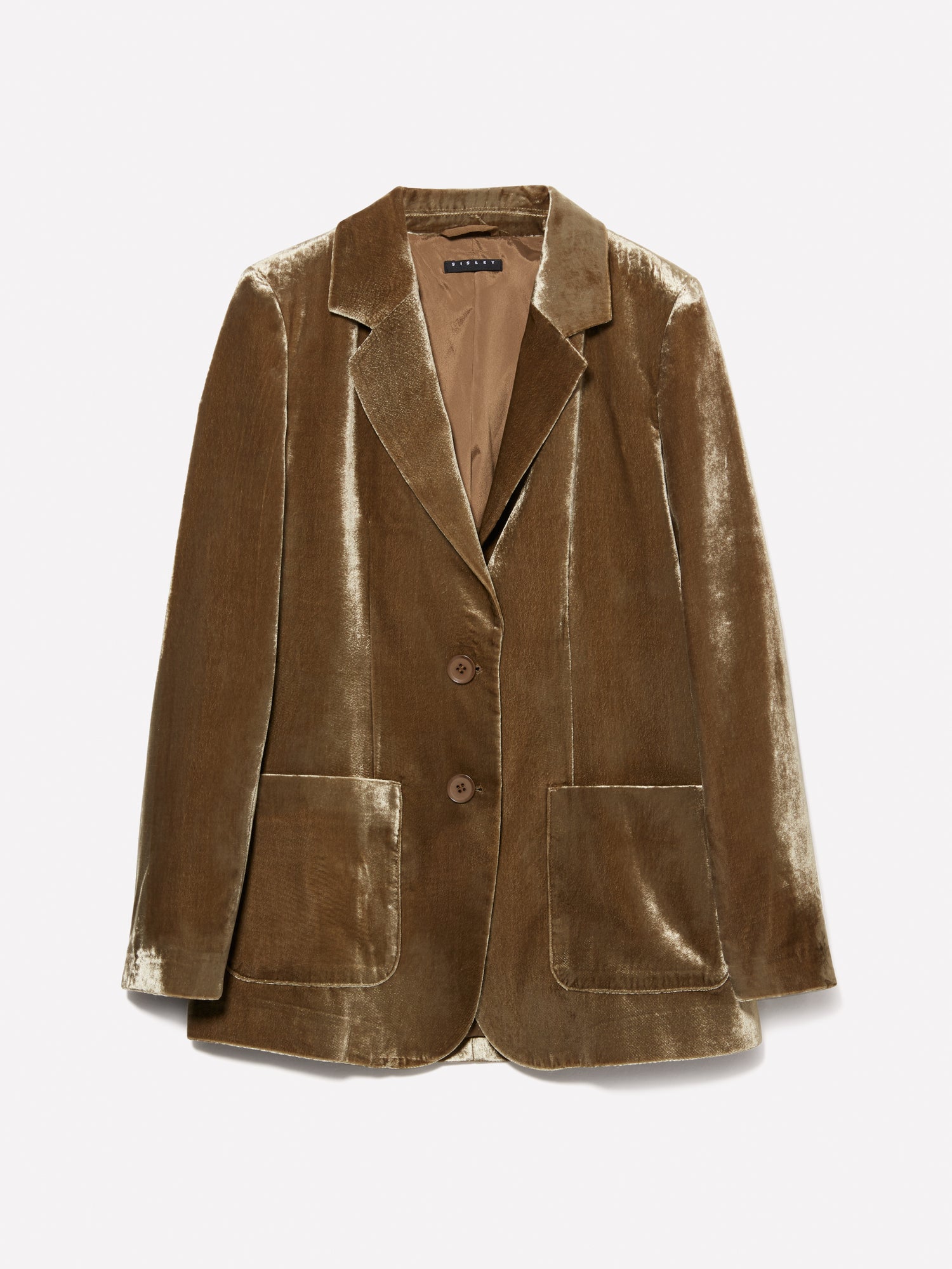 Blazer verde in velluto da donna verde scuro | Sisley Outlet
