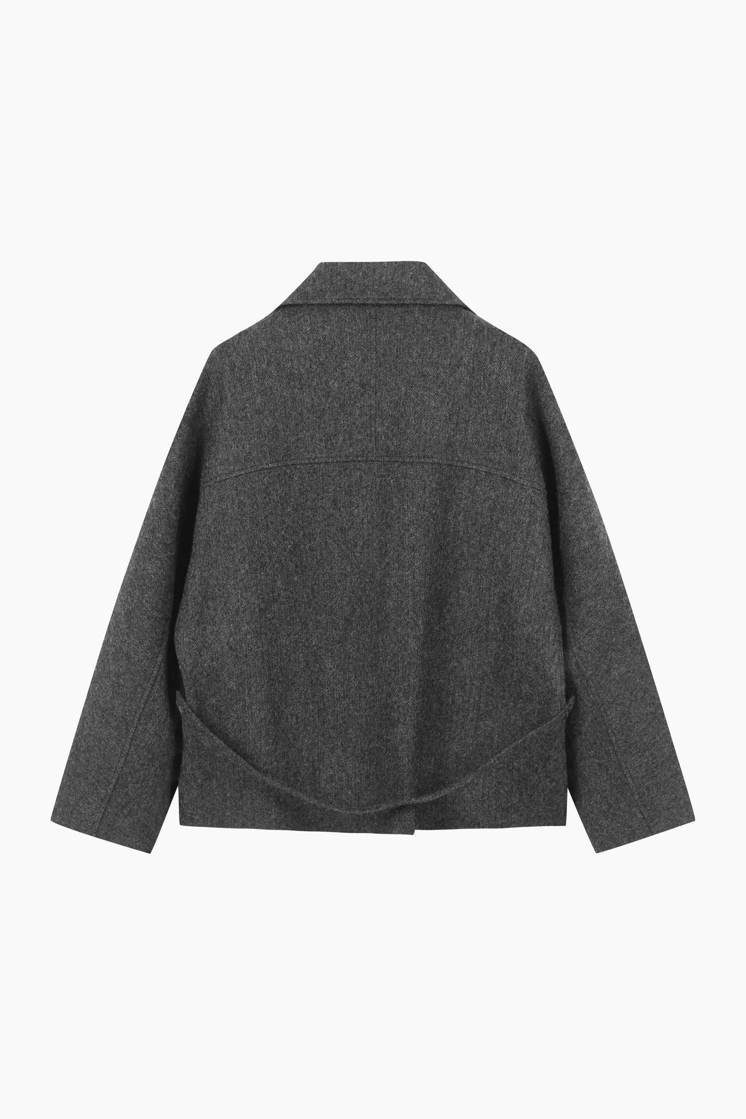 Cappotto corto doppiopetto da donna grigio scuro 2 | Sisley Outlet