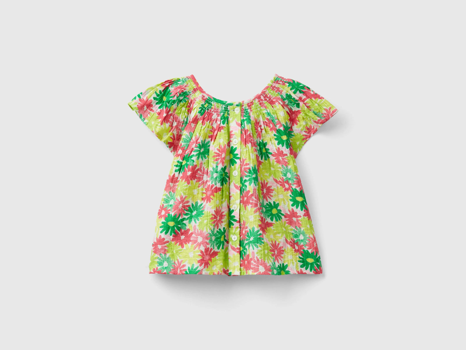 Camicetta con stampa floreale da bimba multi-color 2 | Benetton Outlet