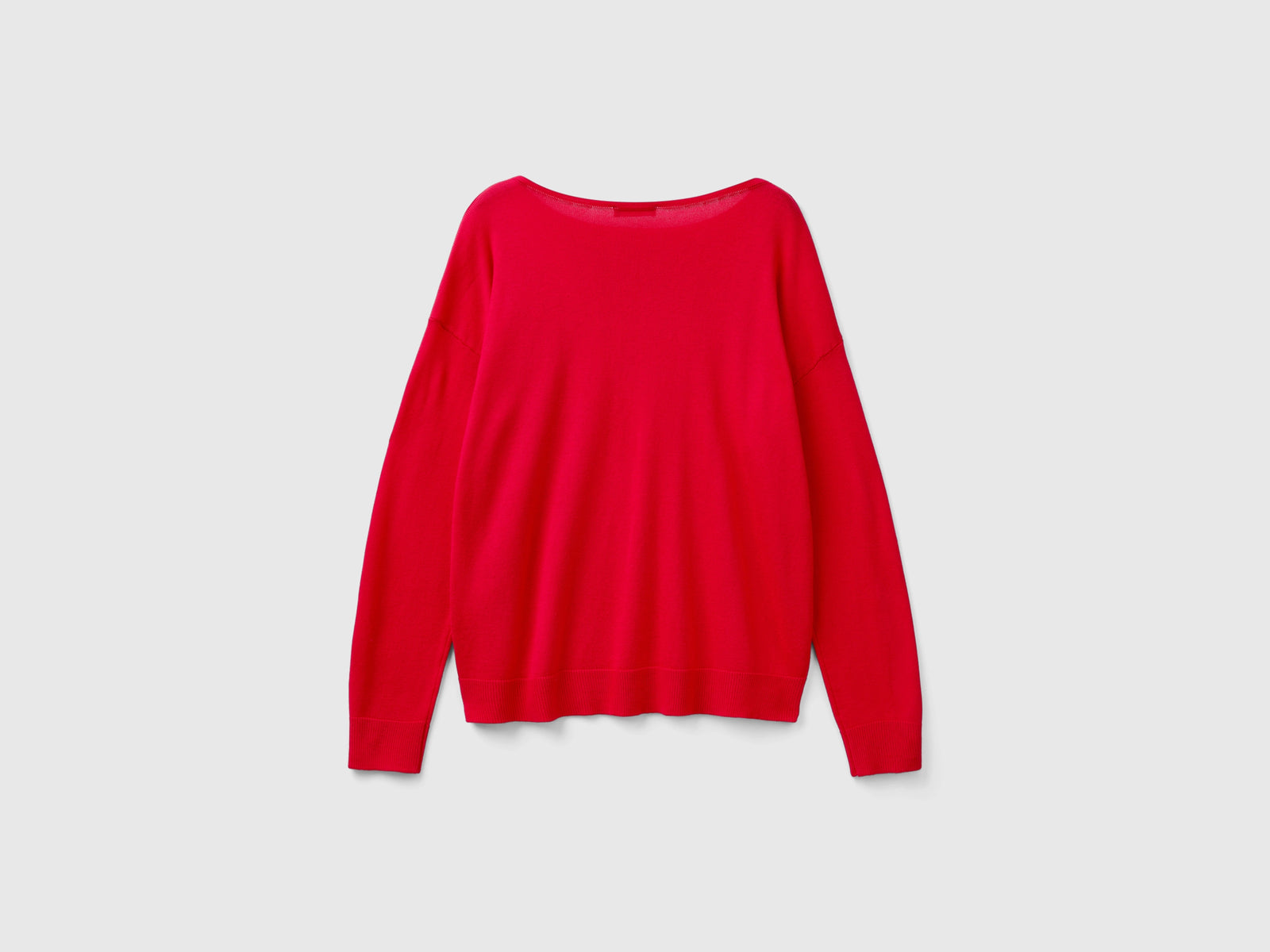 Maglia con scollo a barchetta da donna rosso 2 | Benetton Outlet