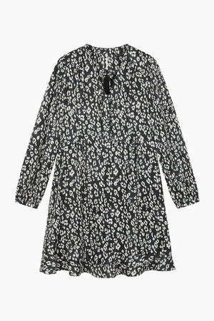 Vestito corto animalier
