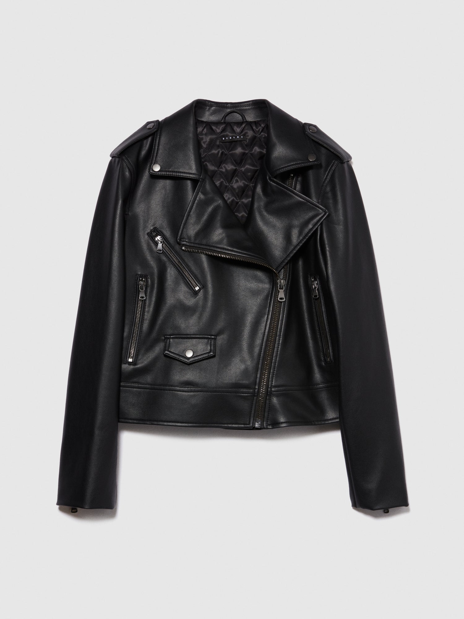 Biker imbottito da donna nero | Sisley Outlet