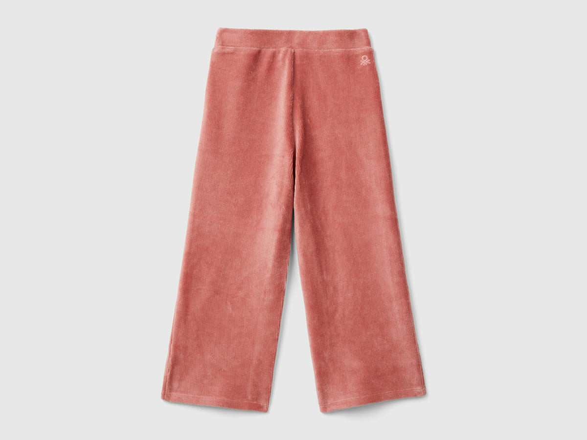 Pantaloni ampi in ciniglia