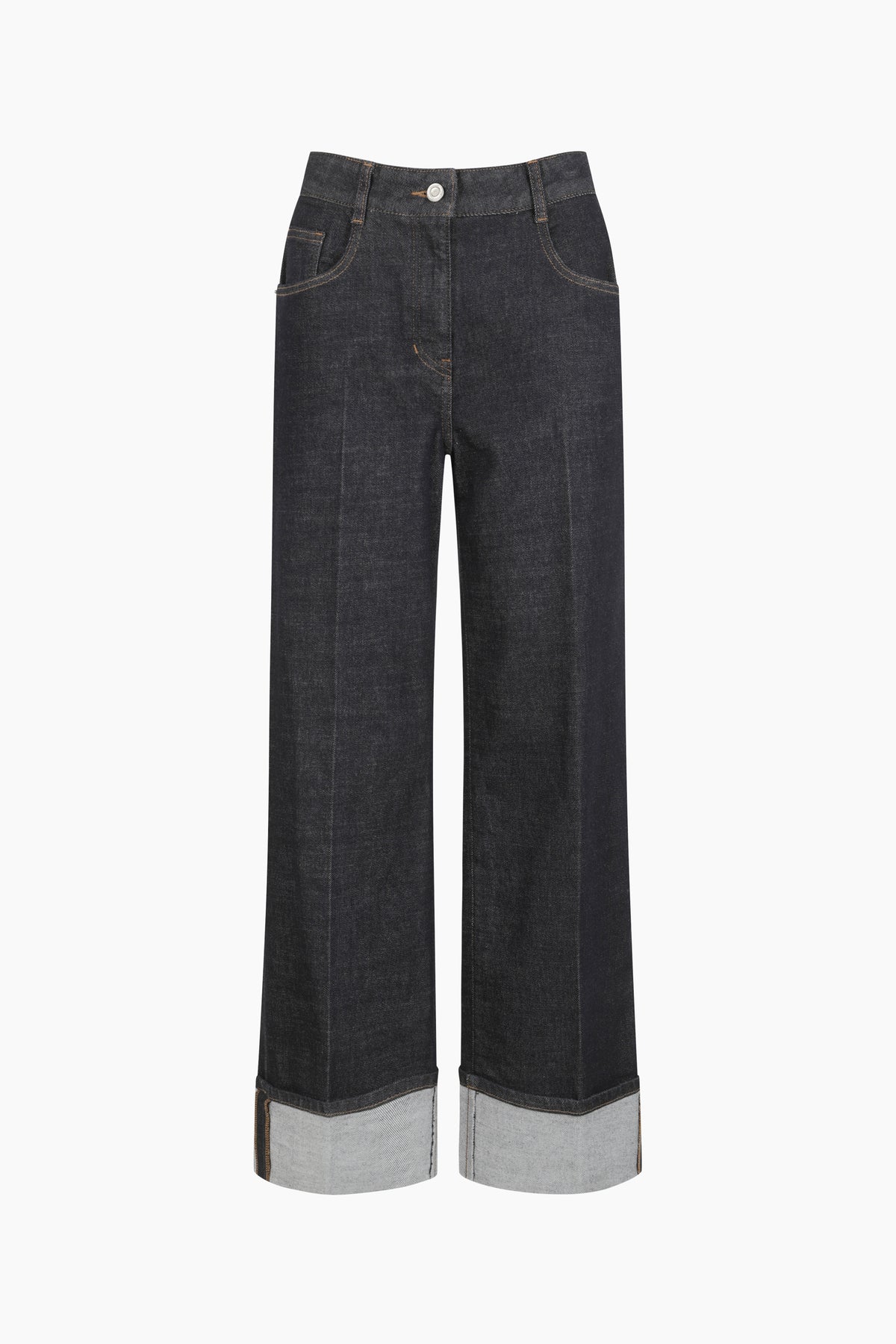 Jeans con risvolto