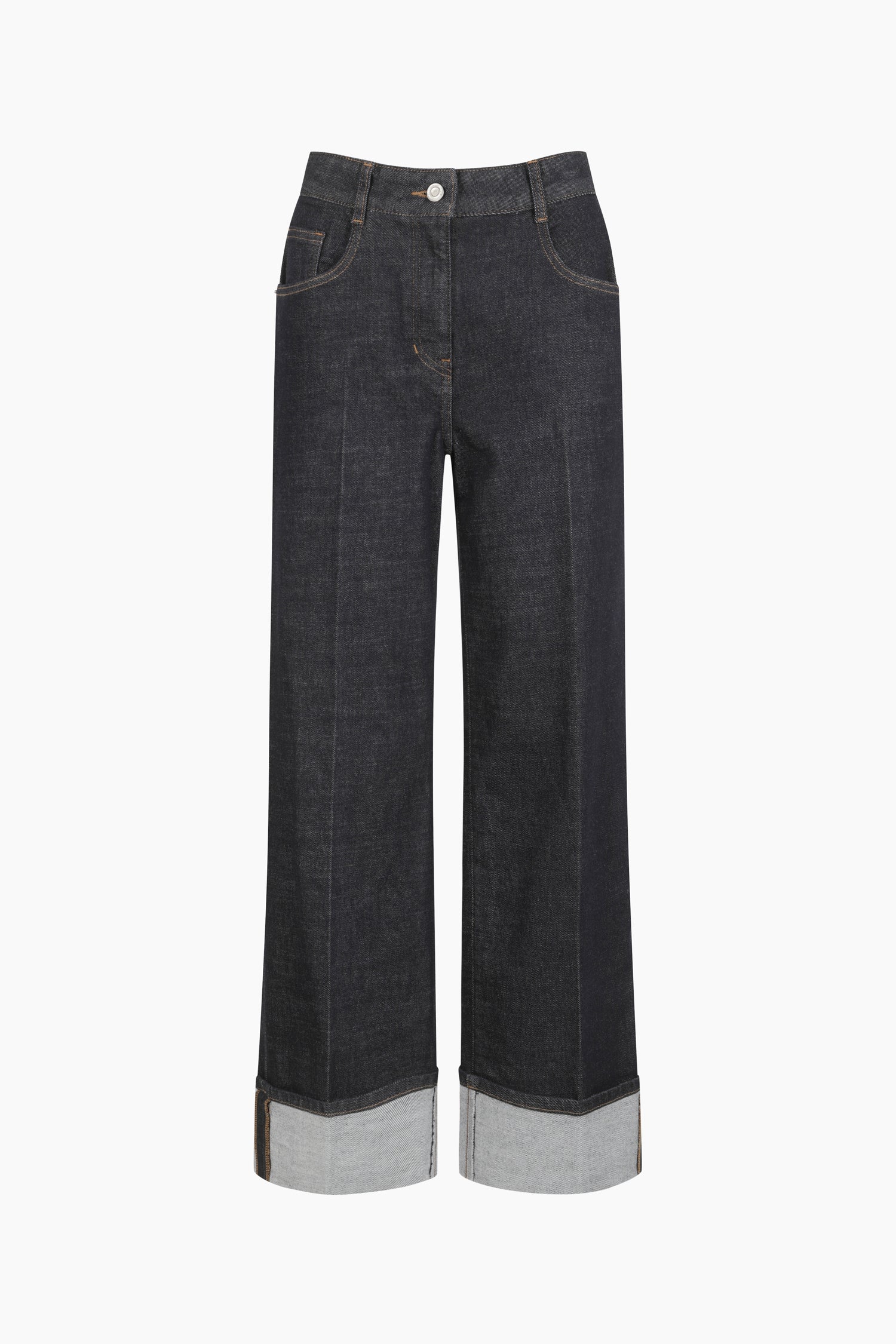 Jeans con risvolto da donna blu | Sisley Outlet